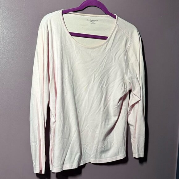 Croft & Barrow Light Pink V-Neck Sweater and TShirt - Picture 7 of 8